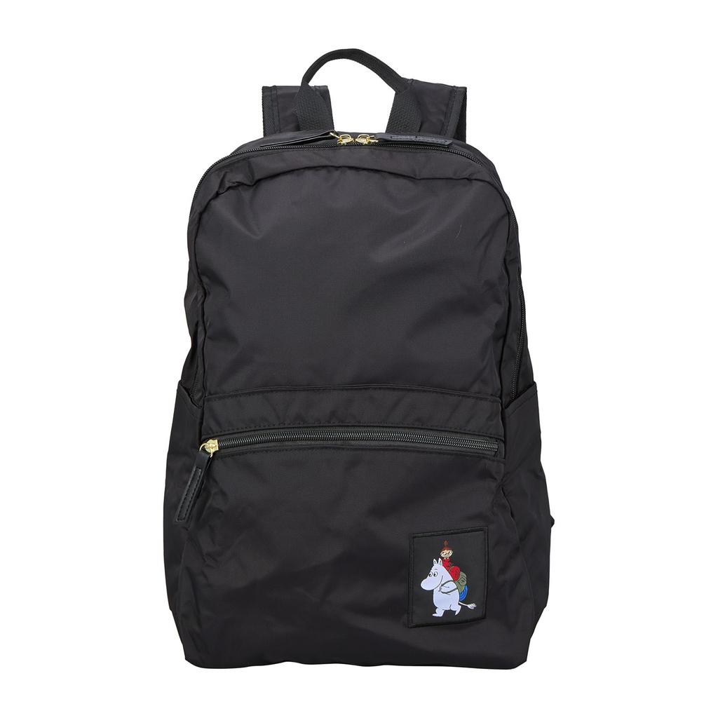 Moomin Faltrucksack mit Aufbewahrungstasche H0130 MC35.Schwarz Mein und Moomin