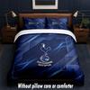 Tottenham Hotspur Design Bed Bedding Set 1 Duvet Cover + 2 Pillowcases Soft Breathable Household Bed Linens
