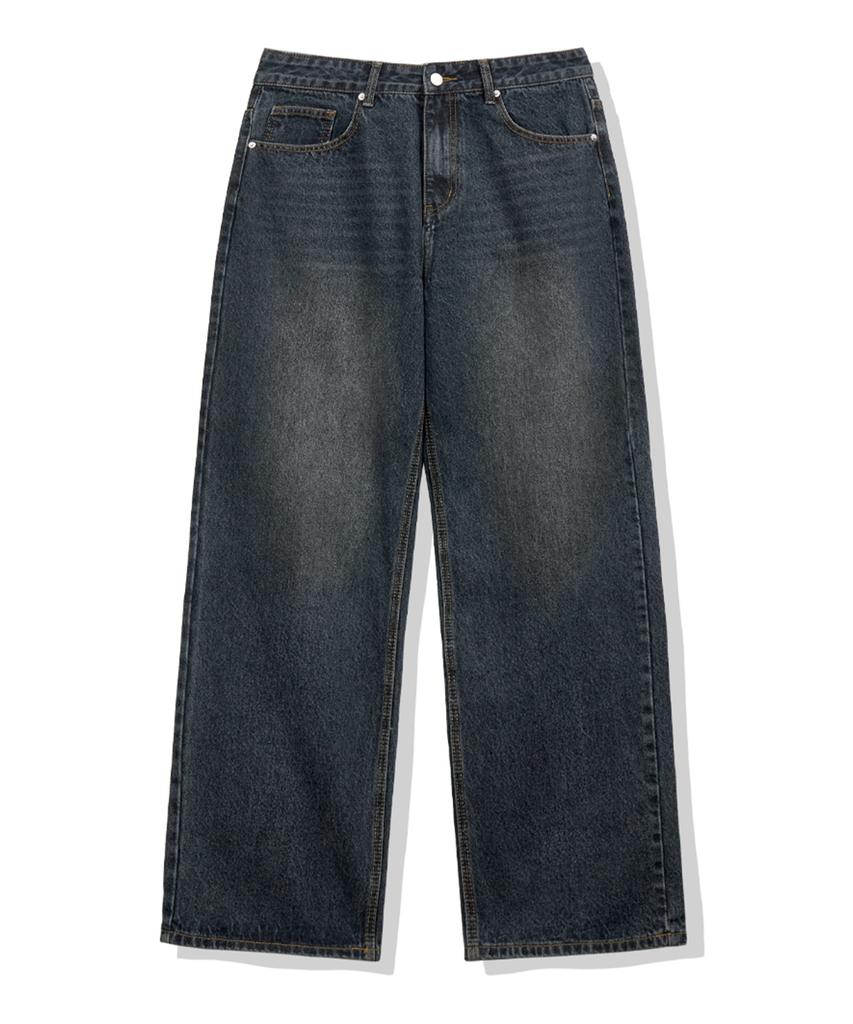 ANEWBROS Nord-Washed Wide Denim Pants 7 Colors [Anbd_8002] (A Type)