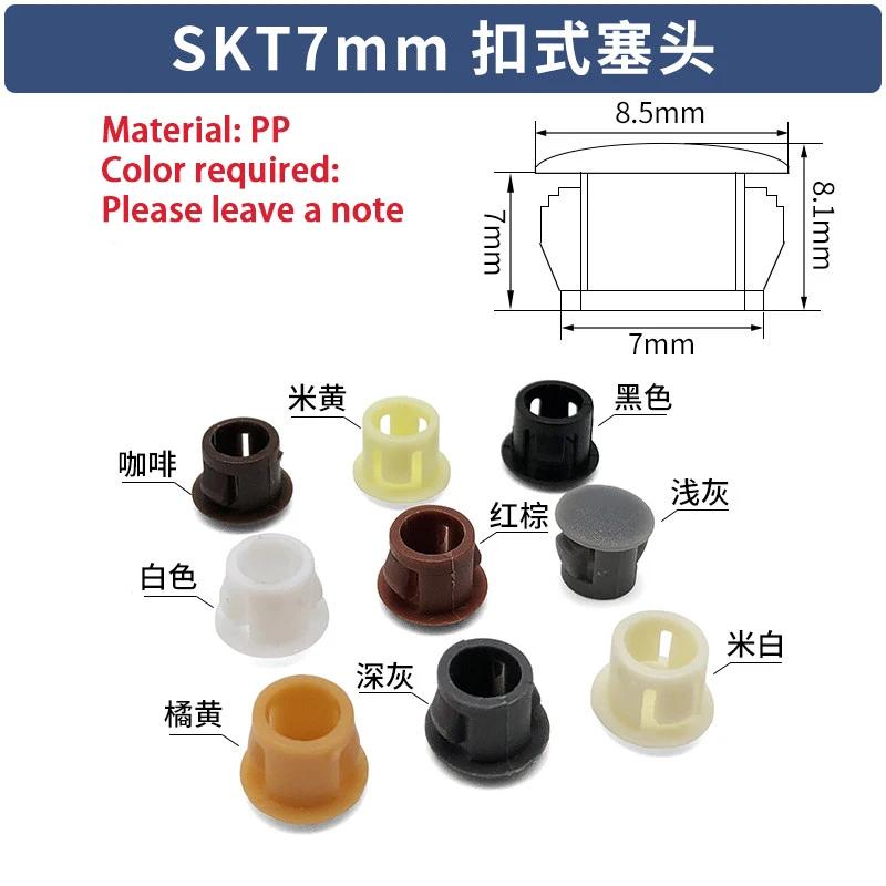 Durchmesser 5mm-60mm SKT Schnallenstecker PP-Kunststoff/Nylon Dekorabdeckung Möbel Diebstahlschutz Türdichtungsabdeckung Rutschfest/LanglebigLeise