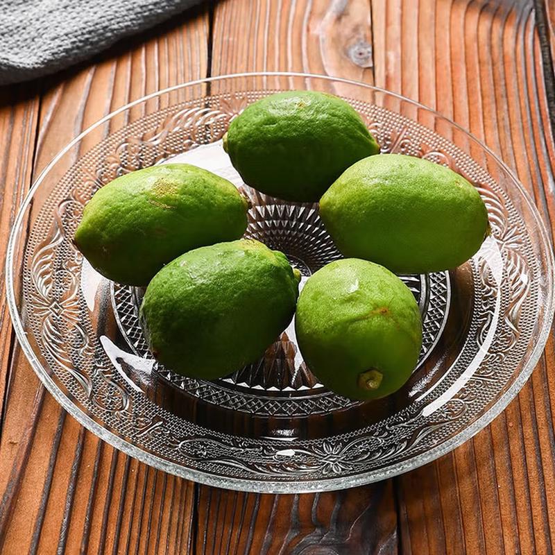 SIFAR 12-calowy Przezroczysty Szklany Zestaw 3 Talerzy na Owoce