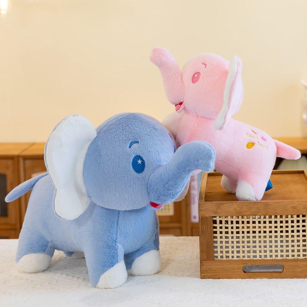 Throw Pillow Stuffed Elephant Toy Back Cushion Elephant Doll Elephant Plush Doll Baby Infants
