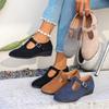 Spring New Style Pointed-toe Women's Shoes, Large Size Low-cut Wedge Flat Shoes for Women