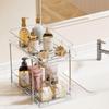 Double Layer Storage Rack, Multifunctional Pull-out Storage Rack, Transparent Bathroom Kitchen Storage, Desktop Organization