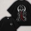 Horned Ronin Oni Samurai T-Shirt, Dark Fantasy Warrior Graphic Tee