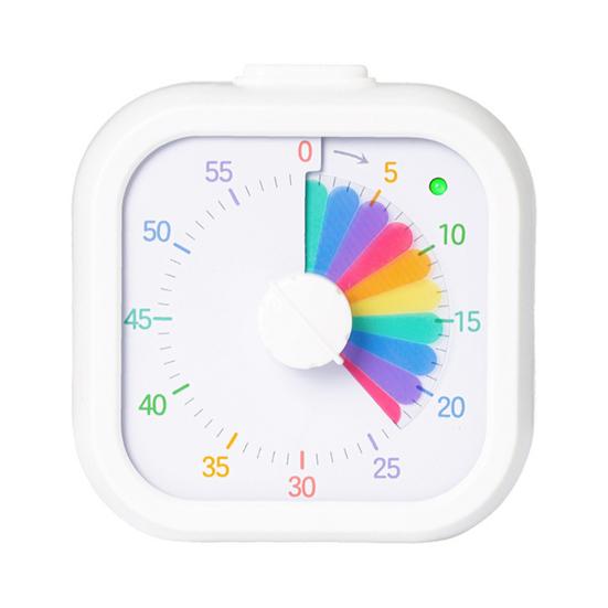 Visual Timer for Kids 60 Minute Rainbow Countdown with Silent Pause Function