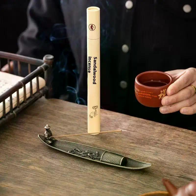 1Set Fish Chinese Fisherman Fishing Incense Censer Holder For Incense Sticks Home Decor Accessories