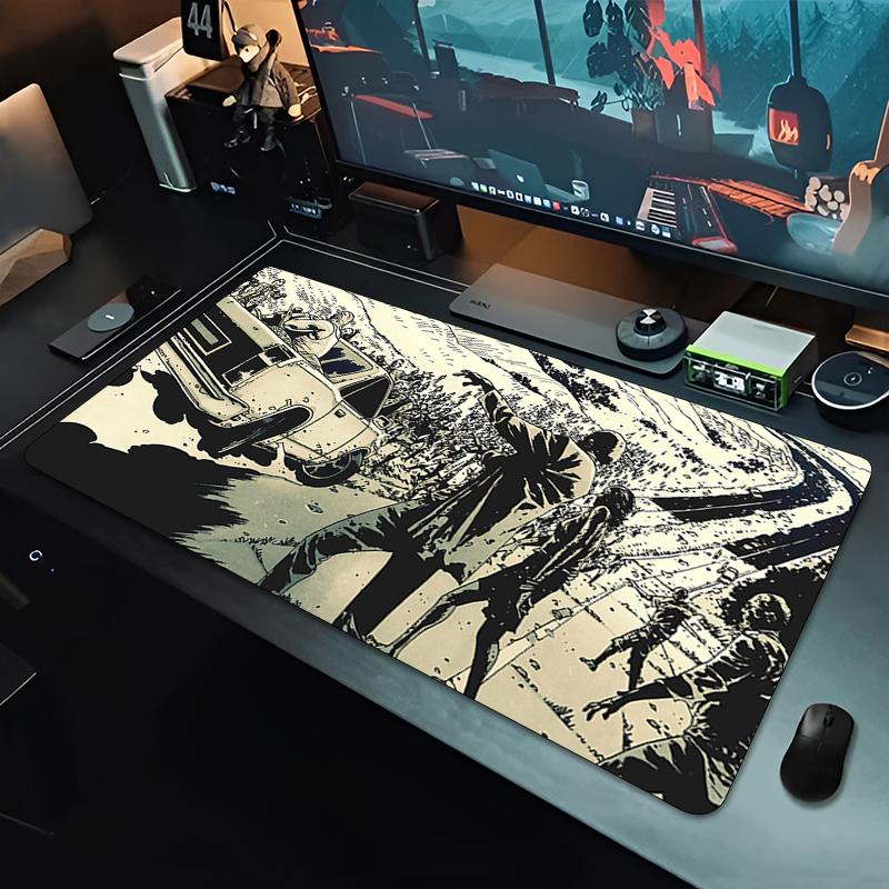 Tappetino per Mouse Grande Gamer Armadietto Tastiera PC Tappetino per Scrivania 900x400 The W-Walking D-Dead MousePads Accessori Gaming per Laptop Mousepad Xxl