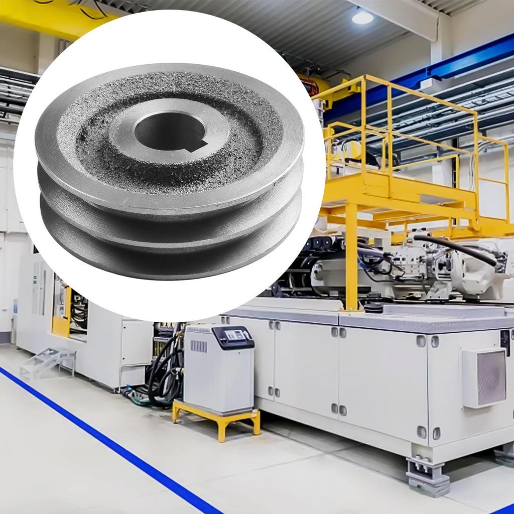 V-Belt Pulley A Type Double Slot Pulley Motor Cast Iron Dia Power Tool Accessory