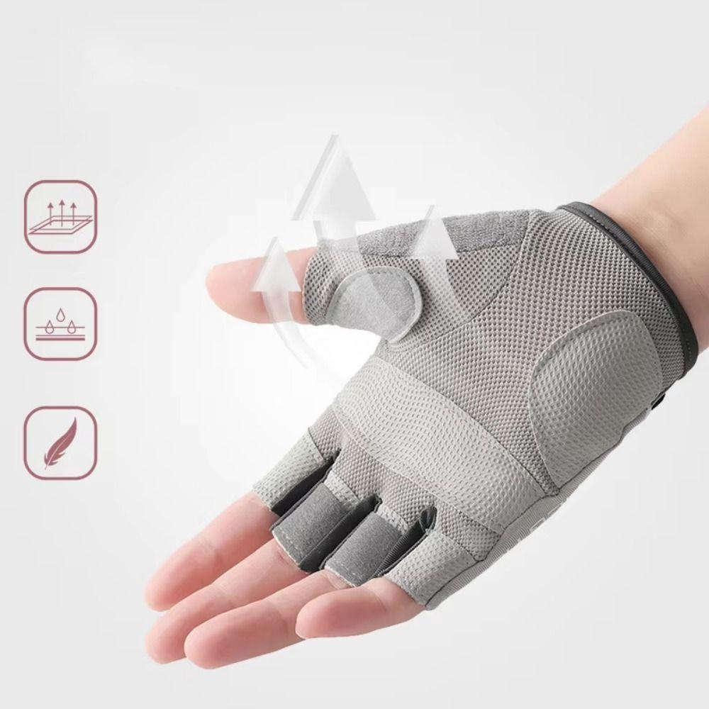 Wear-Resistant Motorcycle Gloves Vintage Men'S Fingerless Gloves Racing Finger Mittens  Accessories