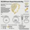 Gold Plated S925 Silver Firework Burst Moissanite Engagement Ring Minimalist Bar Setting Multi-layer Full Pave Women Luxury