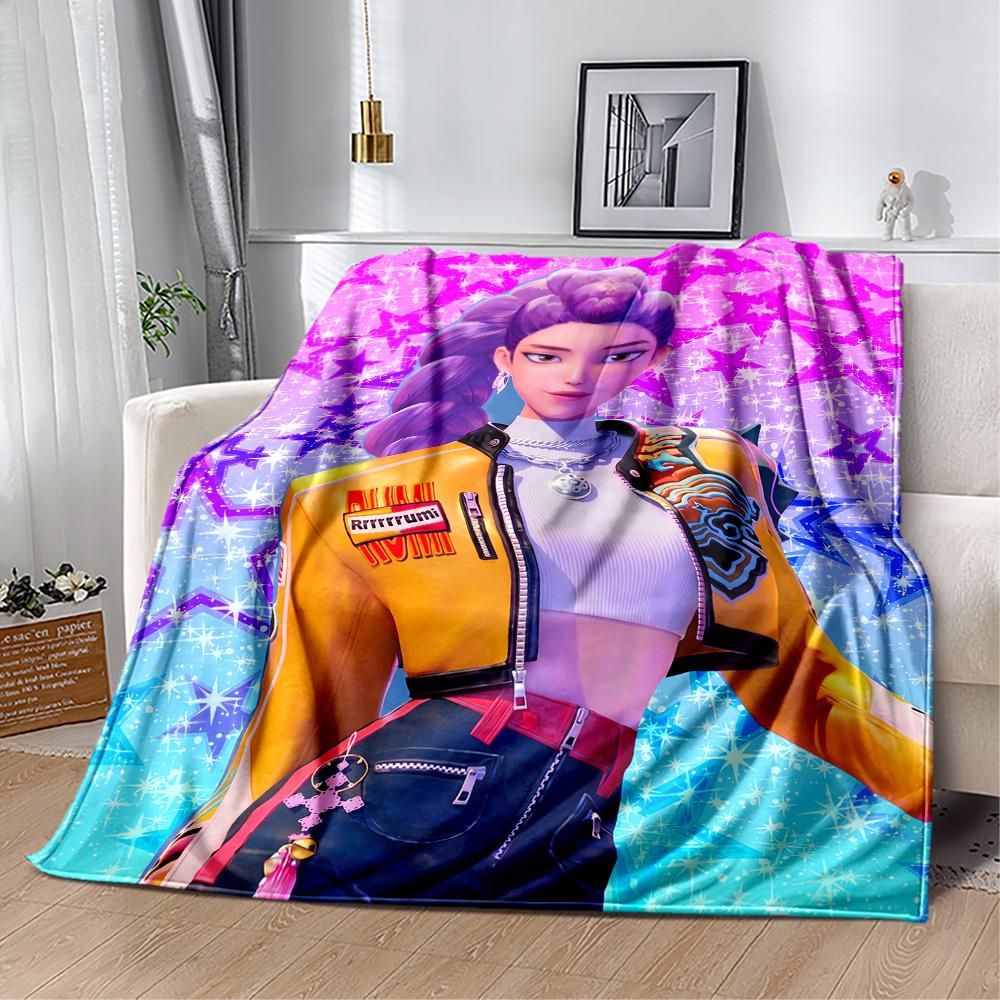 Fantasy Warrior Trio Blanket Comfortable Suitable for Bedding Bed Chair Four Seasons Universal Stylish Decor