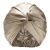 Imitation Silk Women Hat Solid Color Twist Knotted Design Turban Hat Solid Color Sleeping Hat Home Headwear