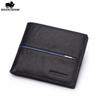 Fashion Luxury Men Wallets Genuine Leather Short Design Male Slim Bifold Wallet Pocket Purse
