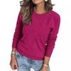 Women S Long Sleeve Round Neck Pullover Knit Sweater Casual Fall Winter