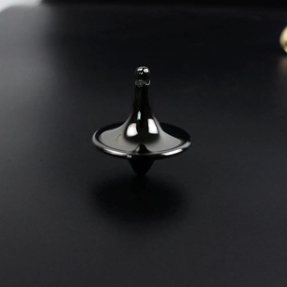 Metal Gyro Great Accurate Silver Spinning Top Hot Movie Totem Print Spinning Top Apda7a08