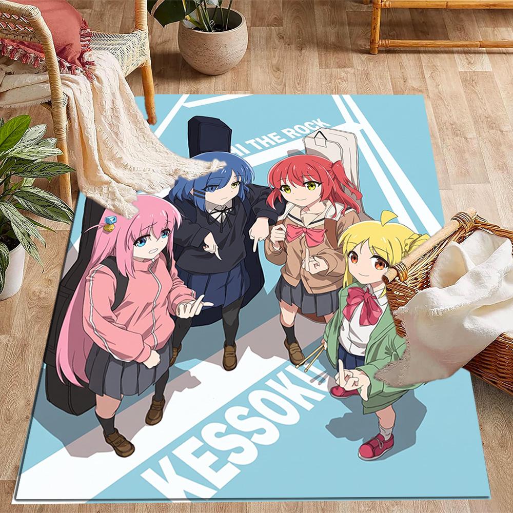 Rock Star Night Carpet Design for Bedrooms Dormitory Playrooms Living Rooms Antislip Carpet Anime Office Decor Gift for Festivals