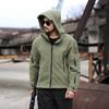 Men's Outdoor Warm Fleece Jacket, Cold-proof Jacket, Hooded Jacket, Solid Color Hooded Jacket