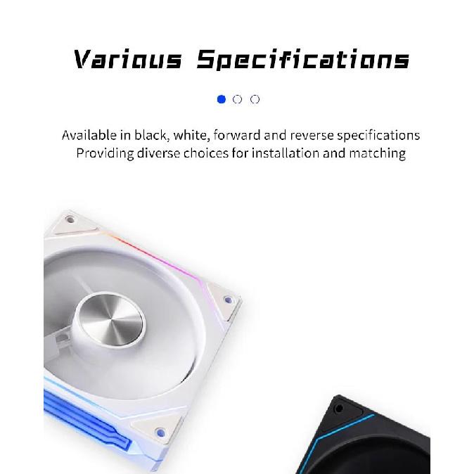 LDPCSJ Prism 4RS 120mm ARGB PC Case Fan with Infinity Mirror Design Motherboard Sync 4PIN PWM CPU Cooler Ventilador Fuel Injectors 6
