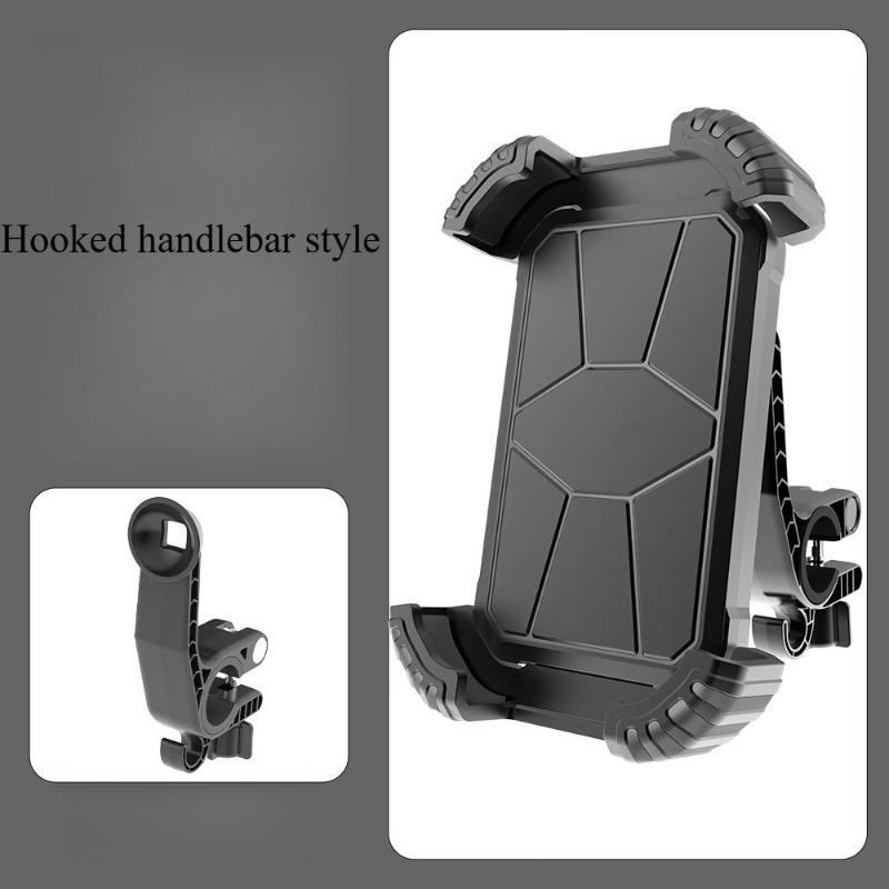Riding Phone Holder Shockproof and Anti Shake Pedal Motorcycle Electric Bike Delivery Rider Holder чёрный