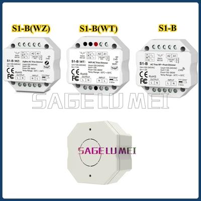 S1-B/S1-B(WT)/S1-B(WZ) Skydance 2.4G LED-Controller WiFi & RF Push AC Triac Dimmschalter Für einfarbige LED-Streifenleuchte R11