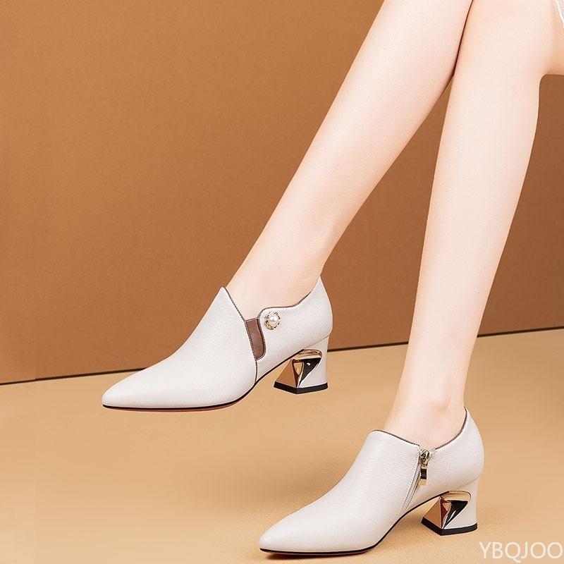 Fashion Autumn  Winter New Collectionomen Fashion Sweet Light Weight Comfort Square High Heel Boots Lady Casual Spring Autumn Boot