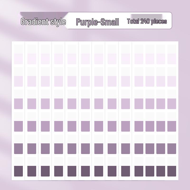 Gradient Writable Index Tabs: Quick-Drying Sticky Notes, Bookmarks, and Classification Labels for Students