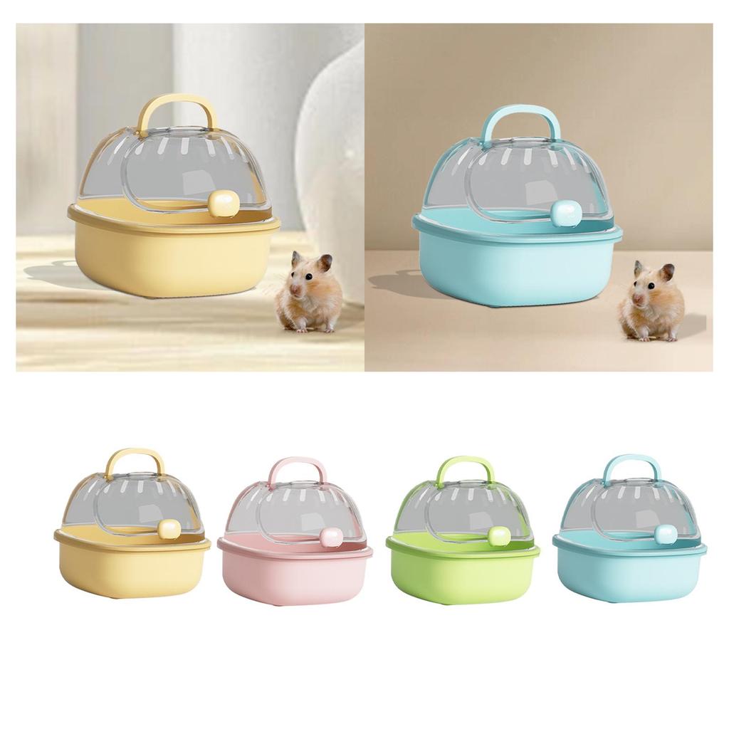 Hamster Carry Case Cage Small Animal Carry Case with Water Bottle Breathable Portable Hamster Travel Carrier for Chinchilla