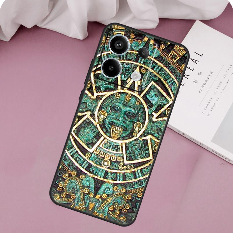 

Aztec Calendar Mayan Native Stone Case For Xiaomi Redmi Note 14 13 12 11 10 9 15 Pro Plus Redmi 15 10C 12C 13C 15C 14C Cover Note 15 Pro Plus 5G