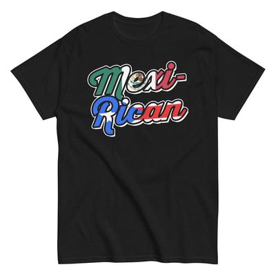 Mexican Puerto Rican T Shirt Mexico Rico Flags Mexi Pride