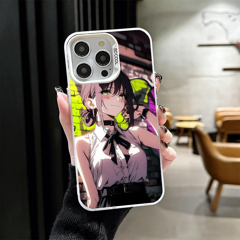Anime Character R-Reze CSM Soft Phone Case for iPhone 15 16 17 Pro Max 17Air 16E 14 Plus 13 12 Mini Shockproof Cover Back Shell