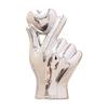Heart Hands Sculpture Home Decor Love Gesture Ceramic Hand Statue with Golden Silver Finish Heart Sculpture Table Ornament