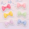 10 Pcs New Lovely Mixed Color Cartoon Bow Resin Scrapbook Diy Jewellery Hairpin Accessories Decorate Workmanship A66