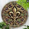 Vintage Mardi Gras Metal Wall Sign Home Bar Cafe Decor Gift