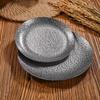 Retro Hammered Stainless Steel Dinner Plate