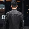 Men's Genuine Leather Clothing Oil Waxed Sheepskin Suit Collar Mid-Length Windbreaker Jacket New Style