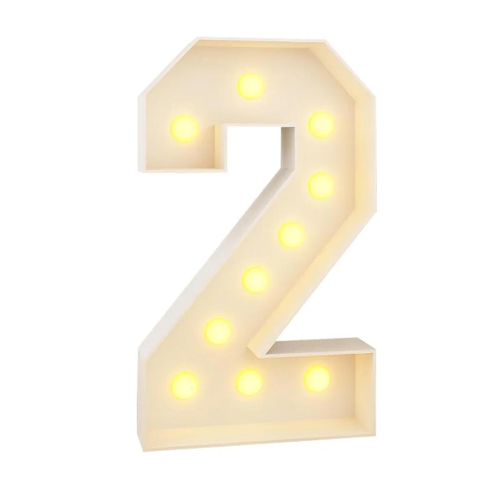 0-9 Numbers LED Light Balloon Light Up Balloons 91cm Balloon Filling Box LED Lighted Giant Numbers Lighted Marquee Numbers