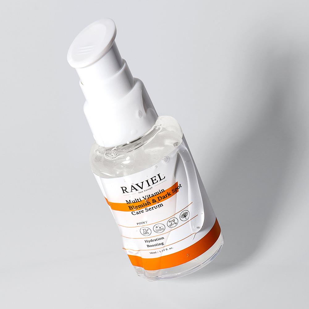 Raviel [3-Day Dark Spot Improvement 17.4%] Multivitamin Dark Spot & Blemish Serum 50ml / High-Concentration Vitamin C Whitening Ampoule