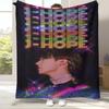 Jung Hoseok J Hope Kpop B-BTS Flannel Blanket,Ultra Soft Warm Plush Throw for Home Bedroom Bed Sofa Cover Office Camping gift