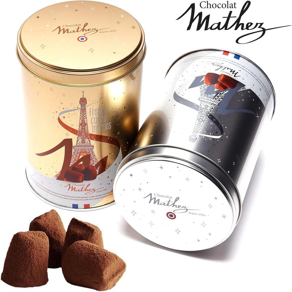 Truffle Chocolate Plain Salted Caramel Gift Set Can Box 1kg &
