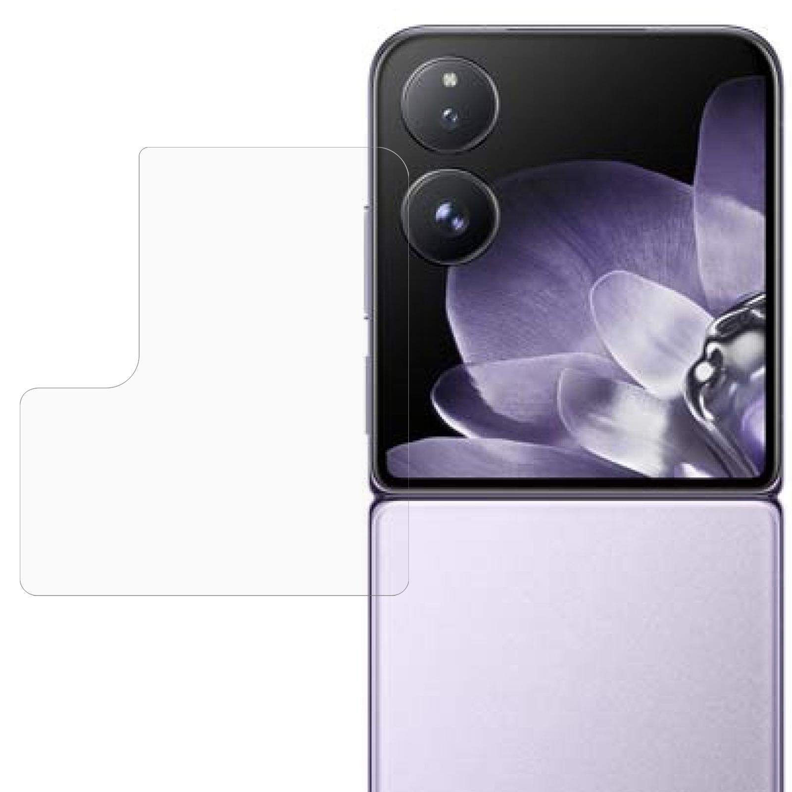 

Для Xiaomi Mix Flip 5G Загартоване скло Захисна плівка для заднього екрана 0,3 мм Плівка проти розбиття Type A
