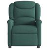 Recliner Chair Dark Green Fabric