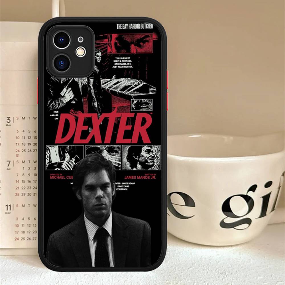Dexter Morgan Phone Cases For IPhone 16 15 14 Plus 13 12 11 Pro Max Matte Oft Bumper Phone Cover