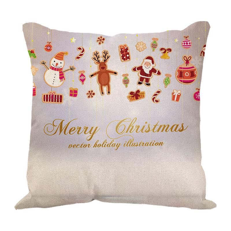 New Linen Christmas Pillows Linen Cushion Pillow Cover Pillow Pillow Car Pillow Sofa Pillow Cover