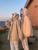 Versatile Korean Trendy Hooded Lambswool Cotton Jacket for Autumn/Winter