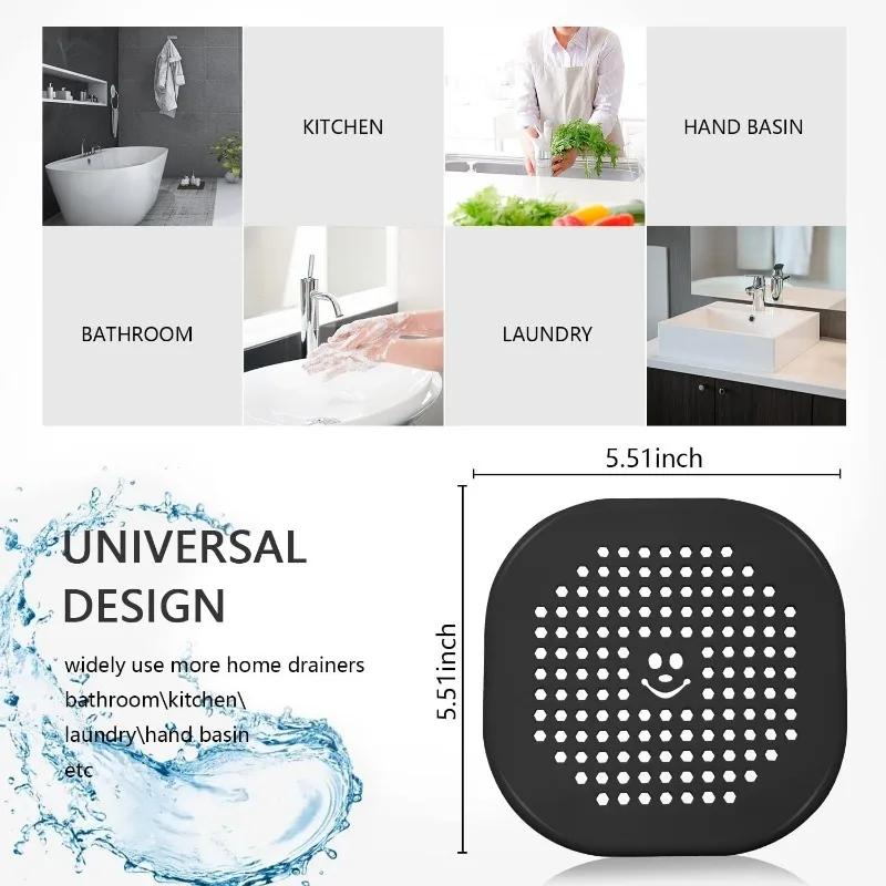 ZEXEF 1/5PCS Hair Filter Shower Drain Plug Kitchen Sink Strainer Bathtub Shower Floor Drain Stopper Home Accessories