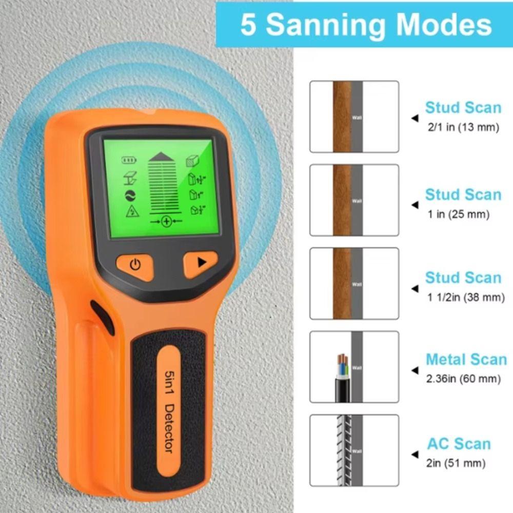Measuring Instrument Studs Finder LCD Display Cable Scanner Electric Wall Scanner AC Wire Finding