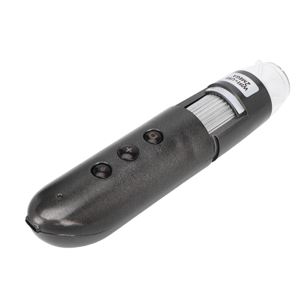 200X Magnification Skin Hair Scalp Detector 2MP Wifi USB High Definition Digital Microscope Skin Analyser Silver Gray
