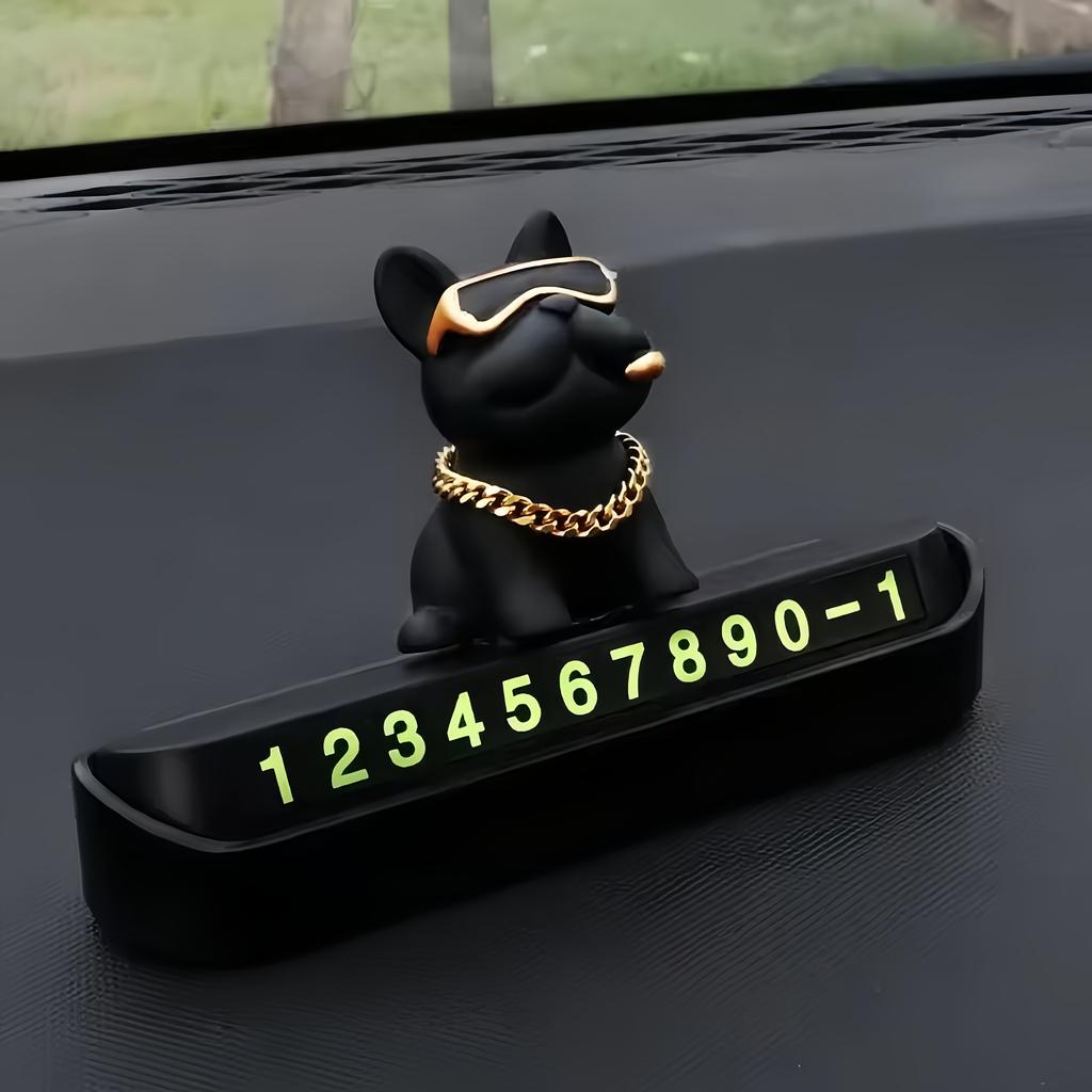 Car Interior Accessories Bull Terrier Car Ornament Adjustable