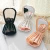 Portable 5-Piece Shell Makeup Brush Set with Mini Mirror